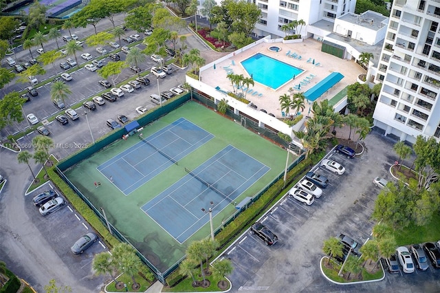 birds eye view of property