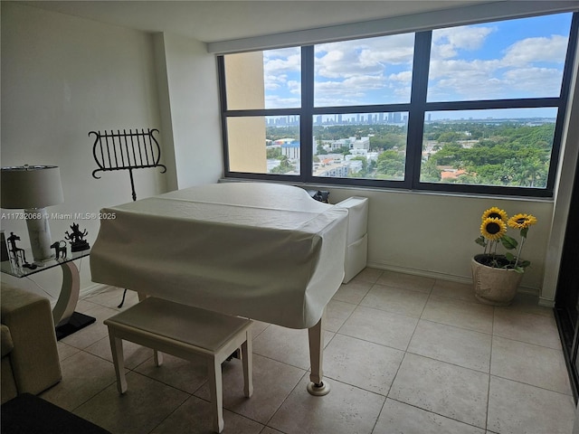 view of tiled bedroom