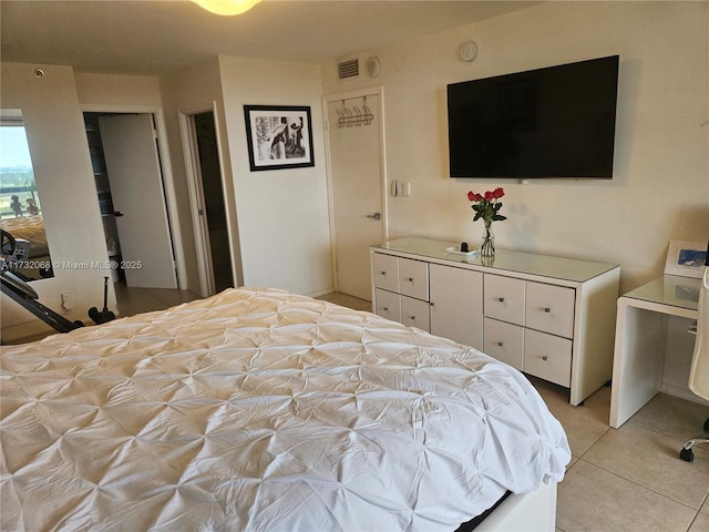 view of tiled bedroom