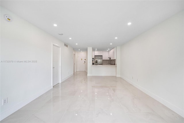 view of unfurnished living room