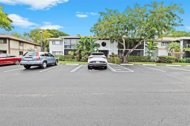 view of parking / parking lot