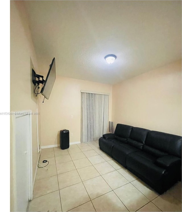 view of tiled living room