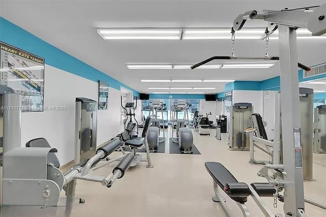 view of exercise room