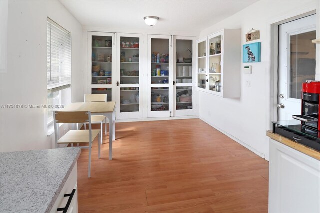 interior space featuring light hardwood / wood-style flooring