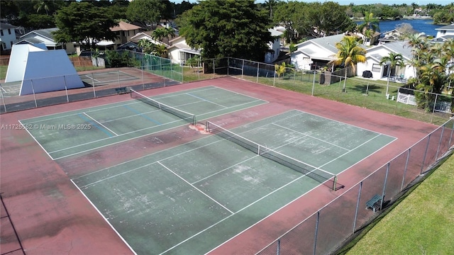 view of tennis court