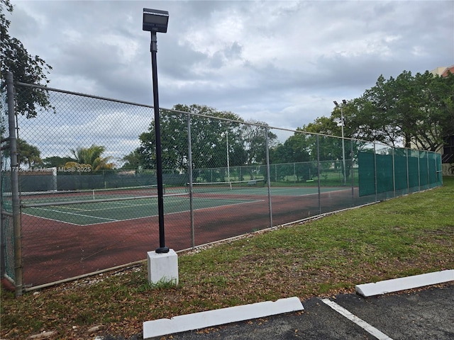 view of tennis court