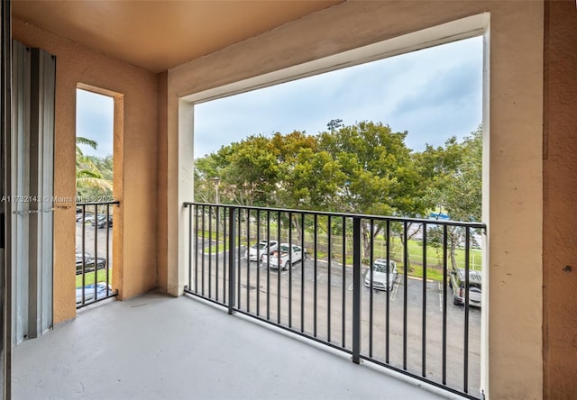 view of balcony