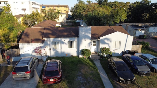 aerial view featuring a residential view