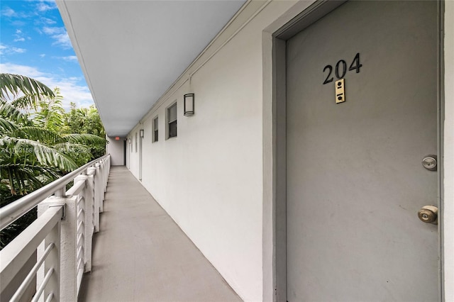 view of balcony