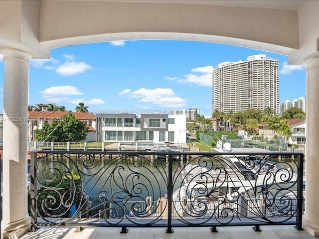 view of balcony