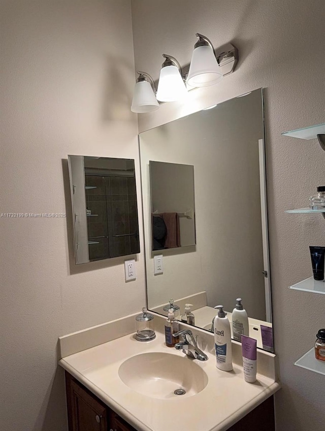 bathroom with vanity