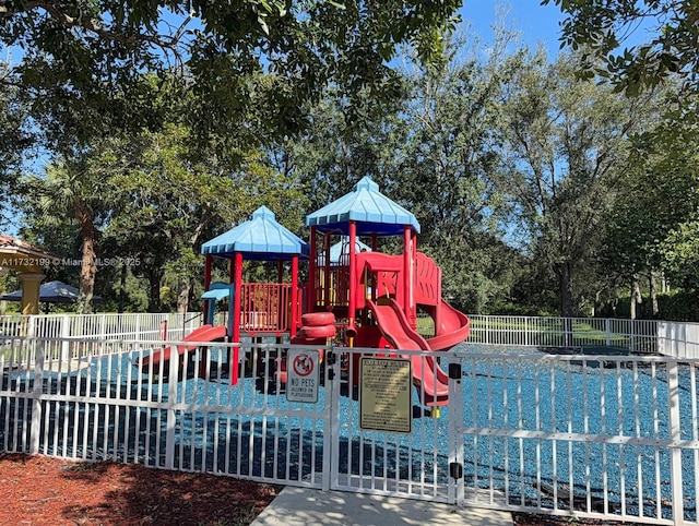 view of jungle gym