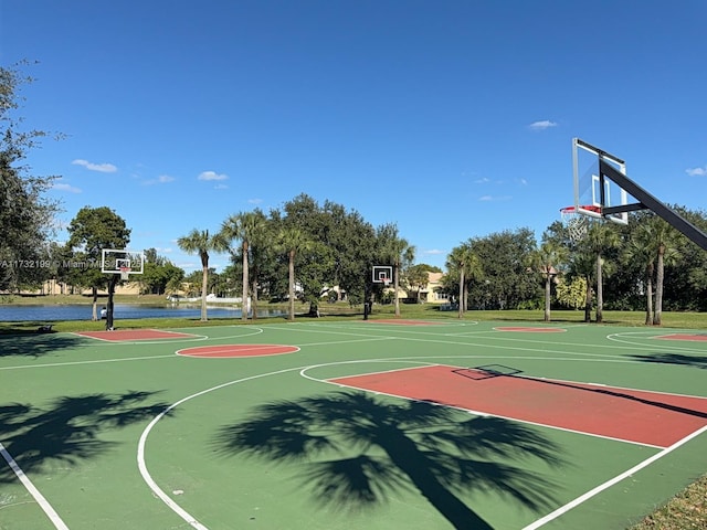 view of basketball court