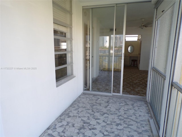 doorway to property with visible vents