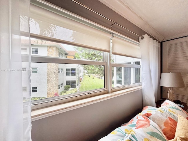 bedroom featuring multiple windows