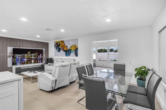 view of dining room