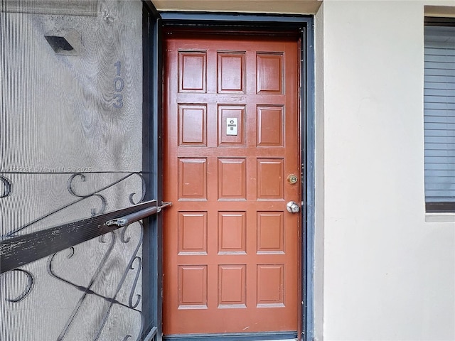 view of entrance to property