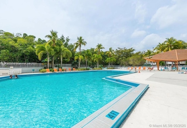 view of pool with a patio