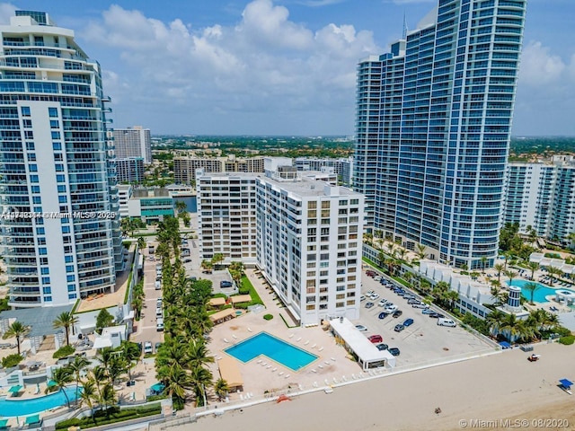 3505 S Ocean Dr Unit 1011, Hollywood, FL 33019 - drone / aerial view featuring a city view