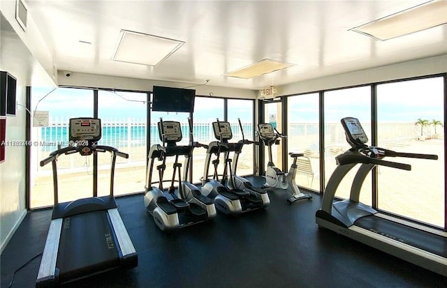 view of exercise room