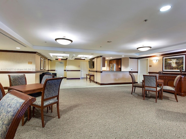 view of dining area