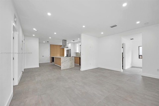 view of unfurnished living room