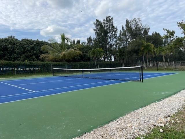 view of sport court