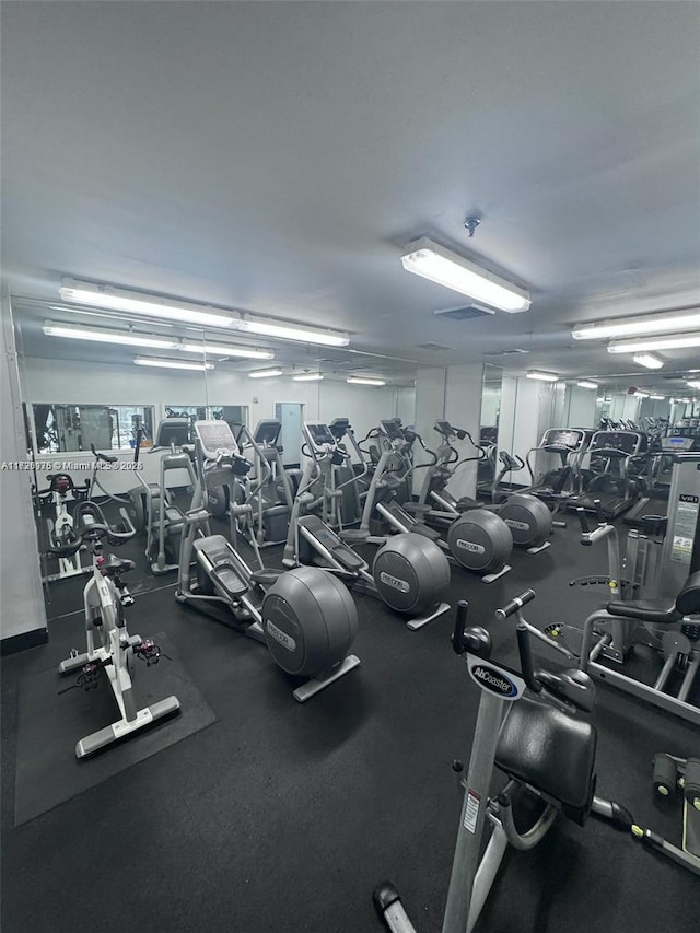 view of workout area