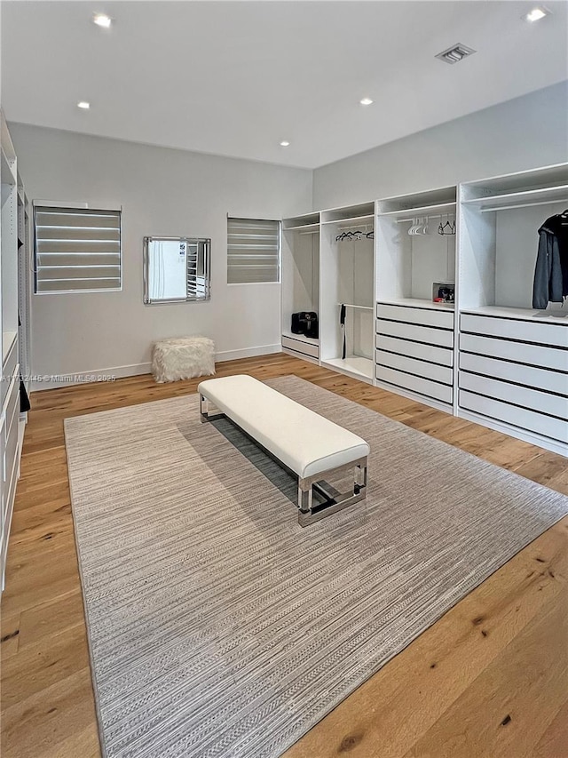 living room with light wood-type flooring