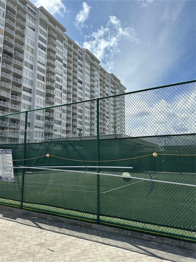 view of tennis court