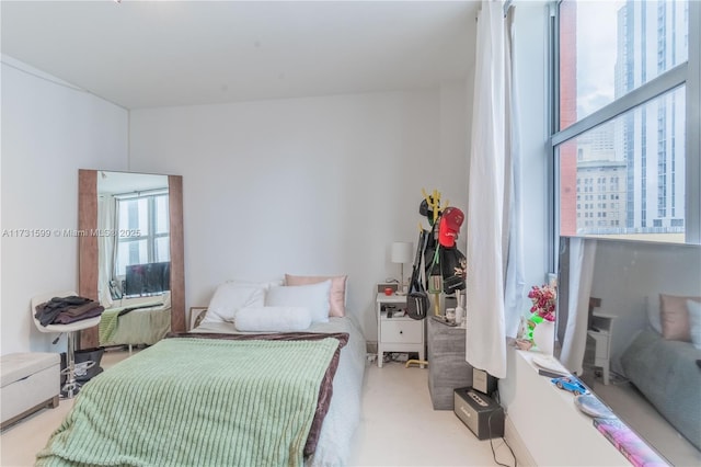 bedroom featuring carpet floors