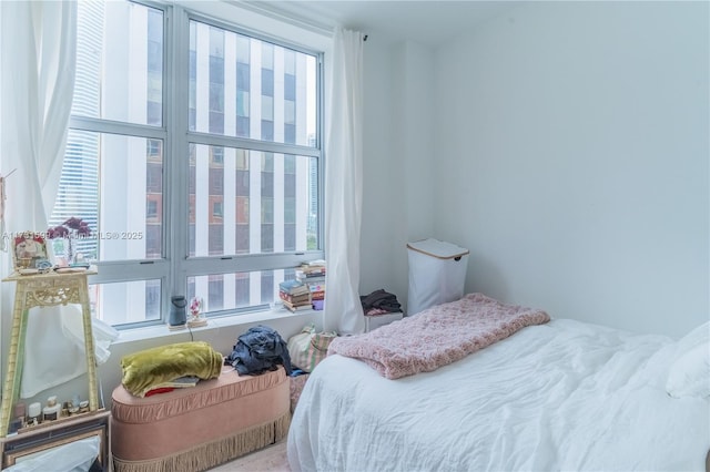 bedroom featuring multiple windows