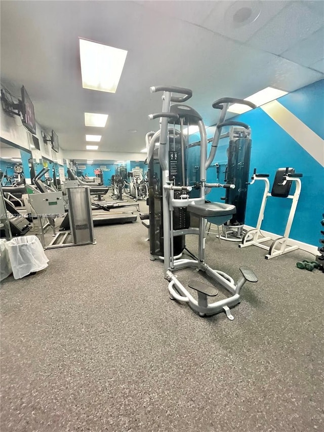 view of exercise room