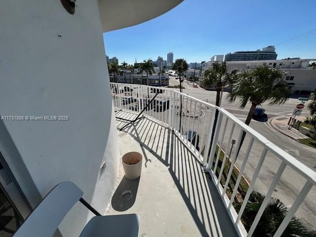 view of balcony