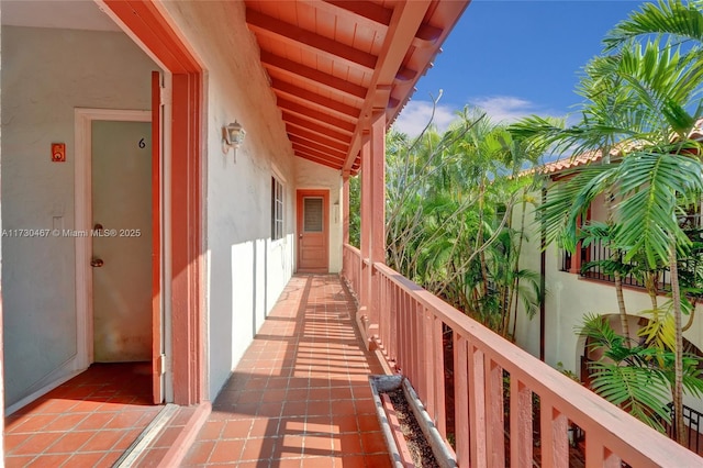 view of balcony