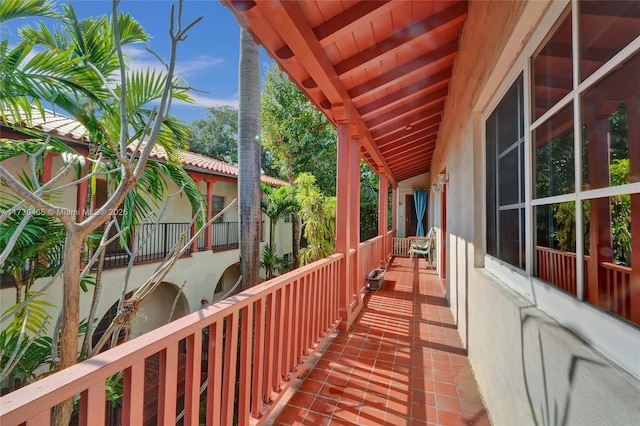 view of balcony