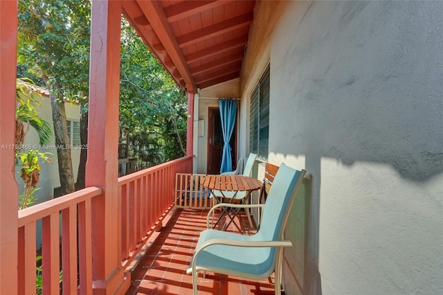 view of balcony