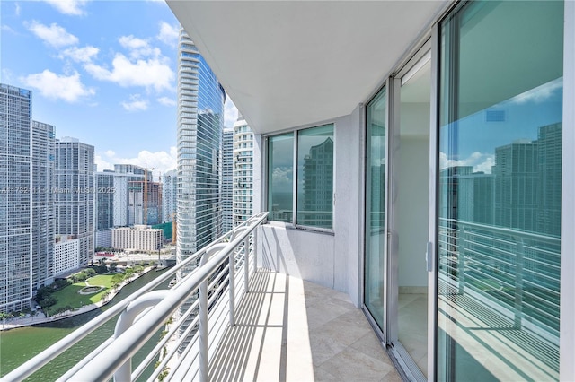 view of balcony