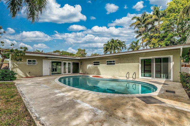 view of pool with a patio area