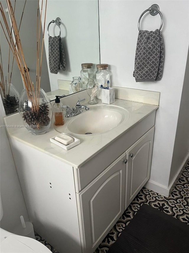 bathroom featuring vanity