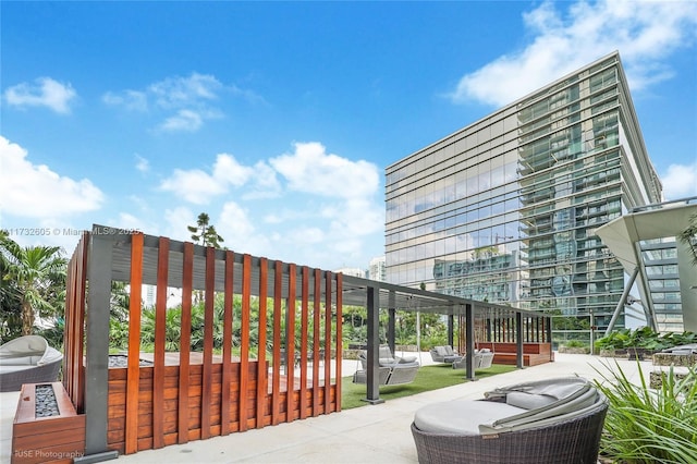 view of patio / terrace featuring outdoor lounge area