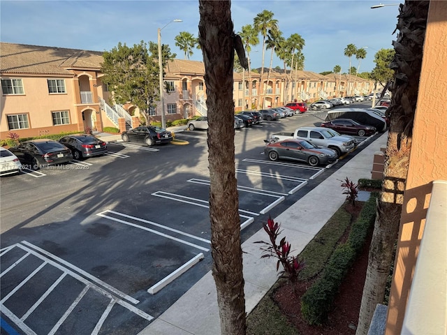 view of parking / parking lot