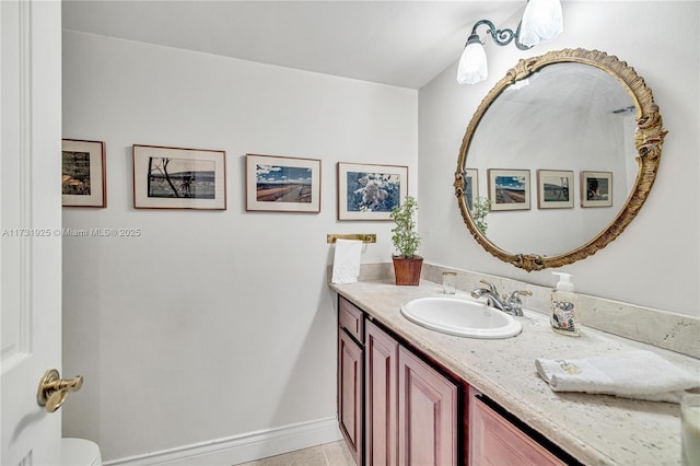 bathroom with vanity