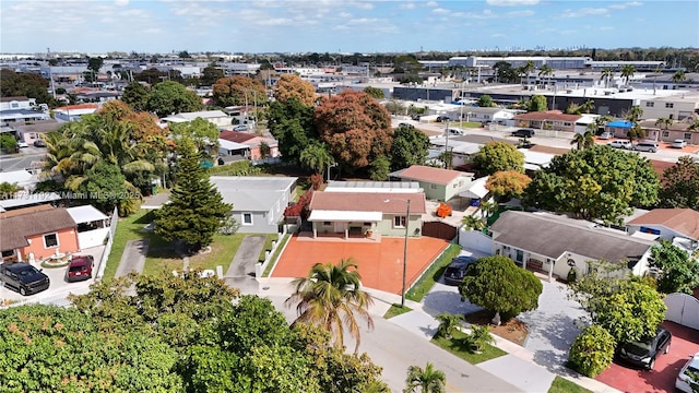 bird's eye view with a residential view