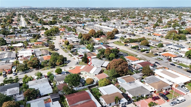 bird's eye view with a residential view