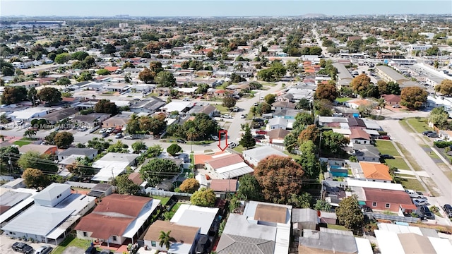 bird's eye view featuring a residential view