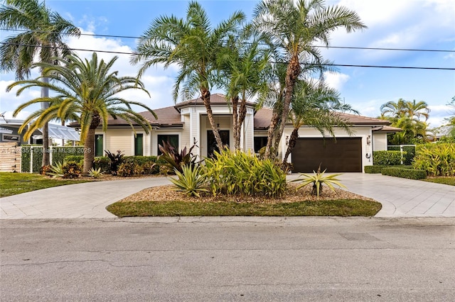 view of front of house featuring a garage