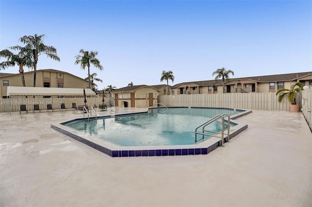 view of pool with a patio