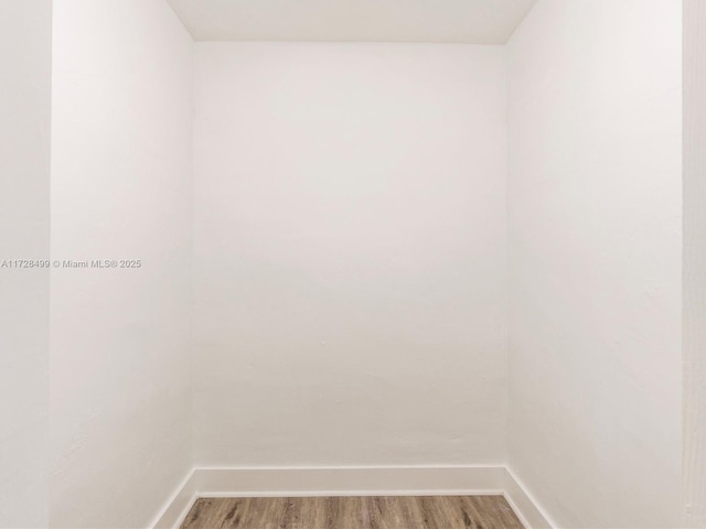 empty room featuring hardwood / wood-style floors