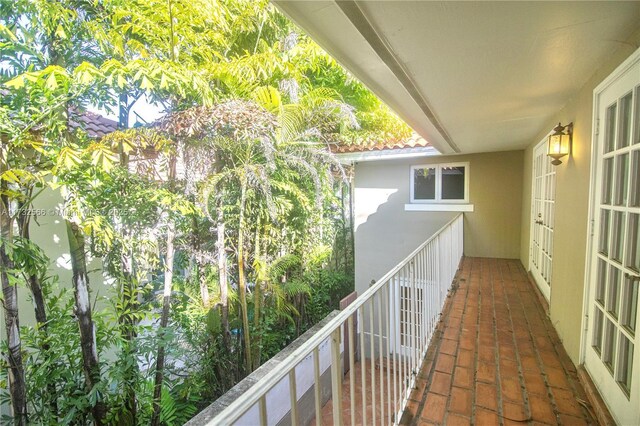 view of balcony